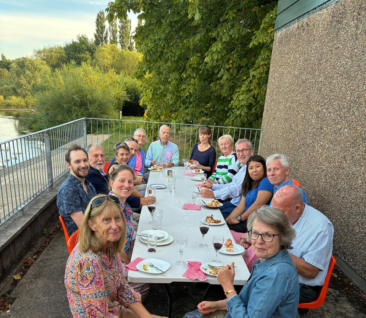 Members and the Melvin family together at Lancaster John O'Gaunt